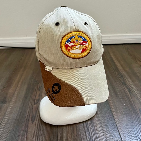 Accessories - Beige and Brown Baseball Cap with Patch